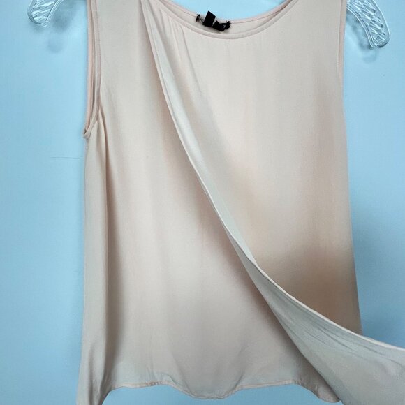 Theory Womens Maidena W Tank Silk Pink Peach Sleeveless Blouse size P PT XS - Picture 4 of 11